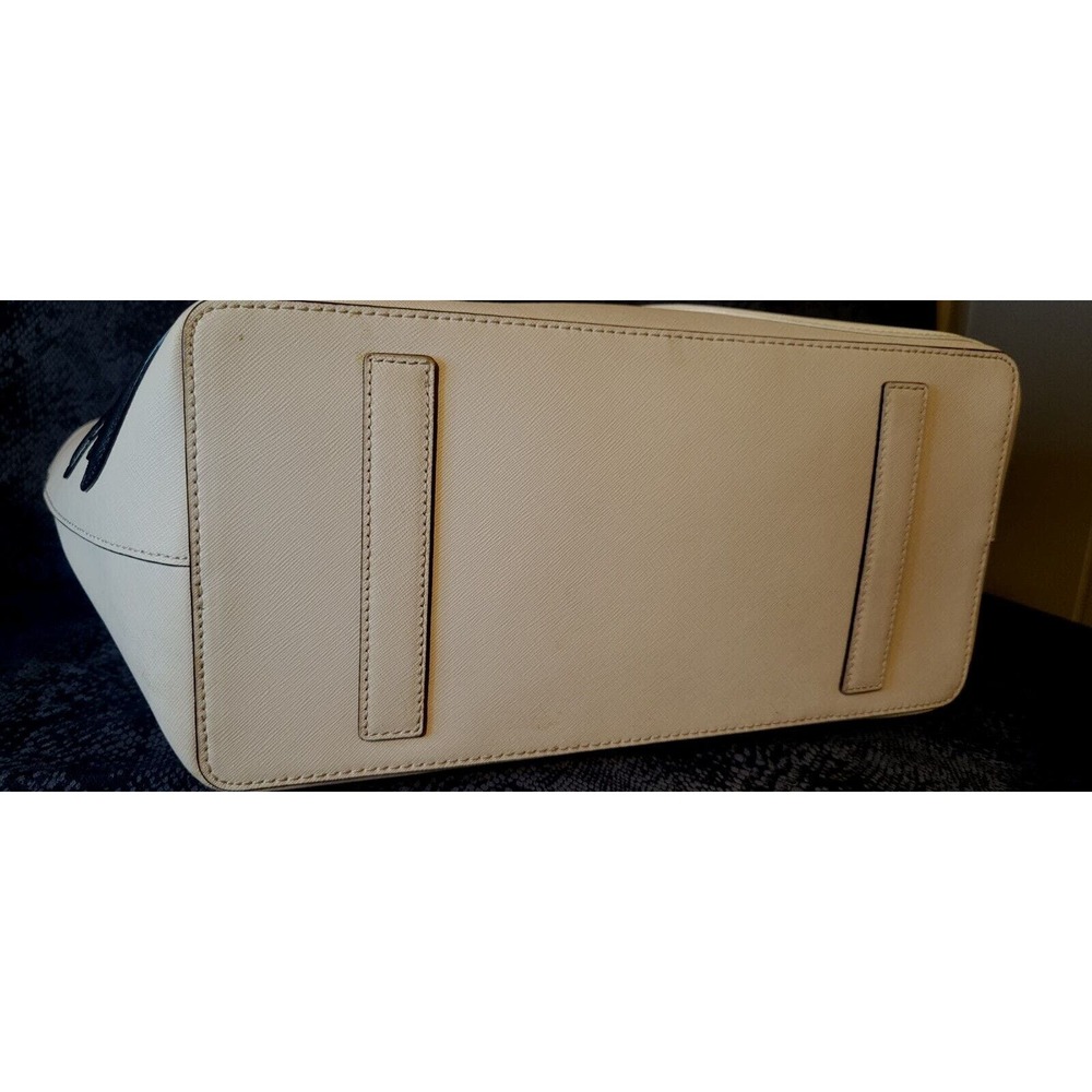 Kate Spade On Pointe Large Swan Tote Black And White Swans 10" Strap Gray Clean - Picture 10 of 16